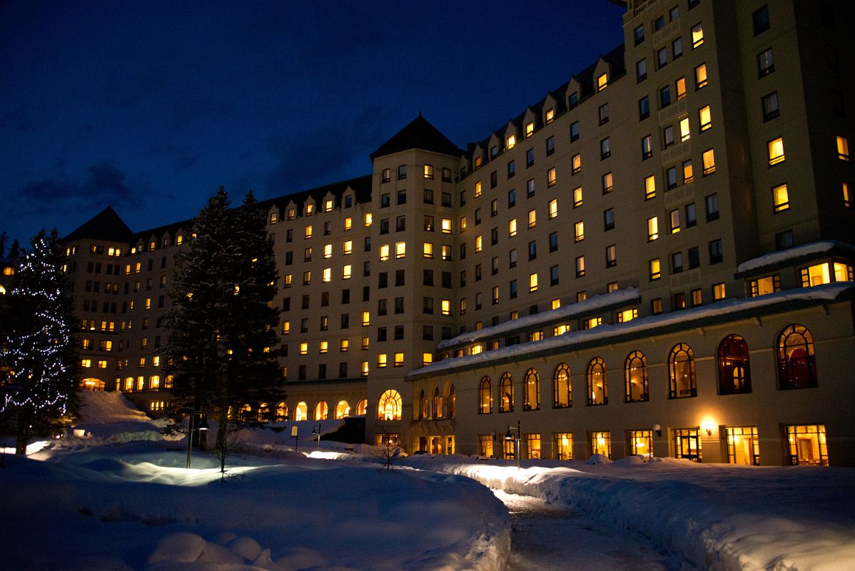 03C Chateau Lake Louise From Outside After Sunset2